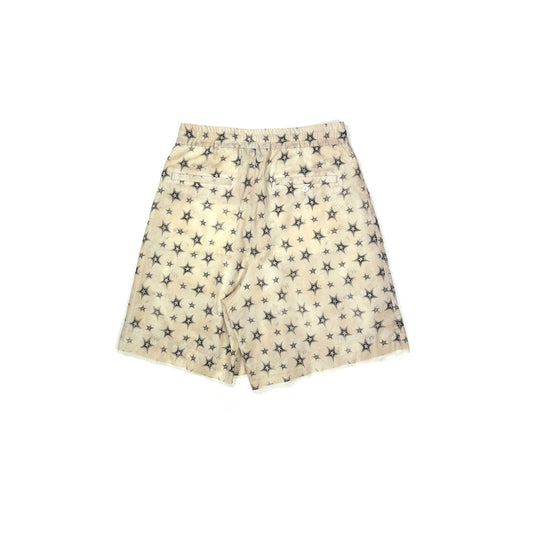 FACCIES -【Twinkle Star txtail Short PT(WHITE)】ファッチーズ スター テキスタイル ショート パンツ ホワイト