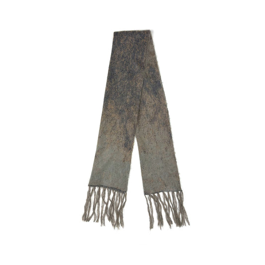 FACCIES - RUSTY JACQUARD MOHAIR KNIT STOLE(BROWN) ファッチーズ ジャガード モヘア ニット ストール ブラウン