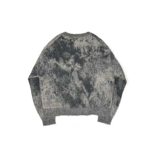 FACCIES - RUSTY JACQUARD MOHAIR KNIT PO(GRAY) ファッチーズ ジャガード モヘア ニット グレー