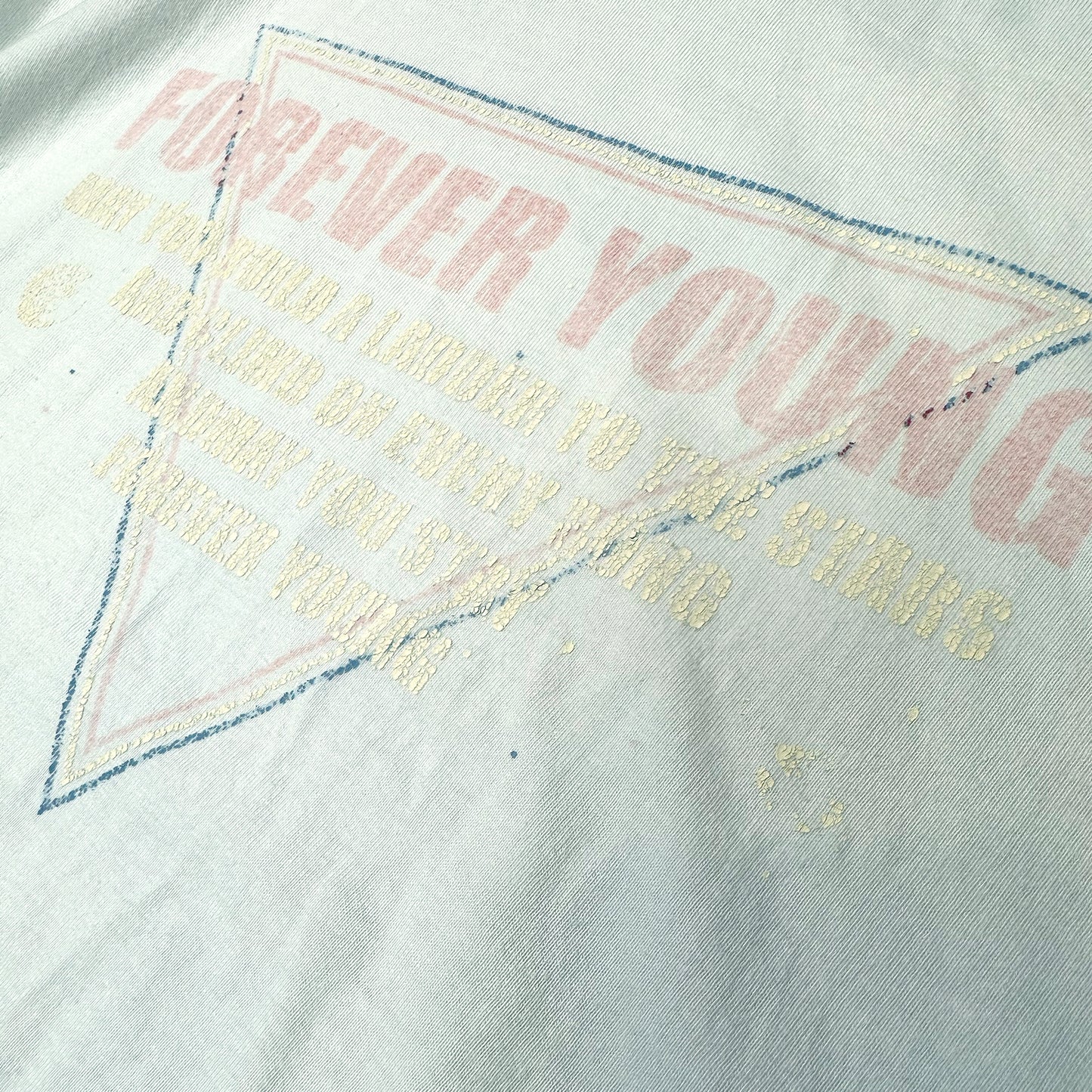 FACCIES -【AGINGA FADE TEE(SOFT)(L.BLUE)】エイジング フェード Tシャツ ソフト ライトブルー