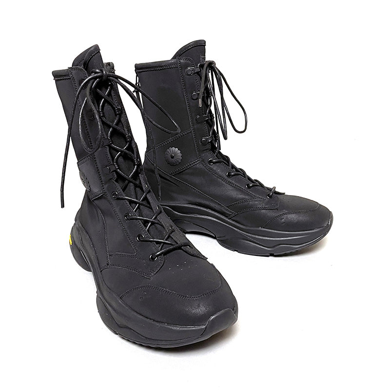 GARA - DISTANCE CRUST BOOTS SNEAKER (BLACK SOLE) ガラ スニーカー ブーツ ブラック