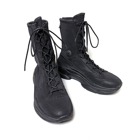 GARA - DISTANCE CRUST BOOTS SNEAKER (BLACK SOLE) ガラ スニーカー ブーツ ブラック