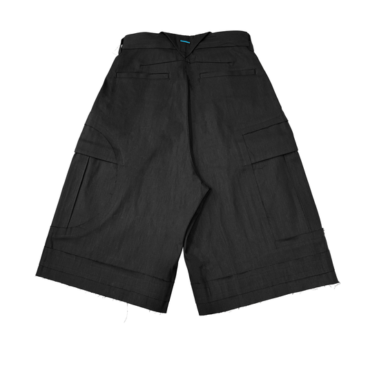 MUZE TURQUOISE LABEL -【FORM FOLLOWS FUNCTION DENIM SHORTS(BLACK)】ミューズ デニム ショーツ カーゴ ブラック