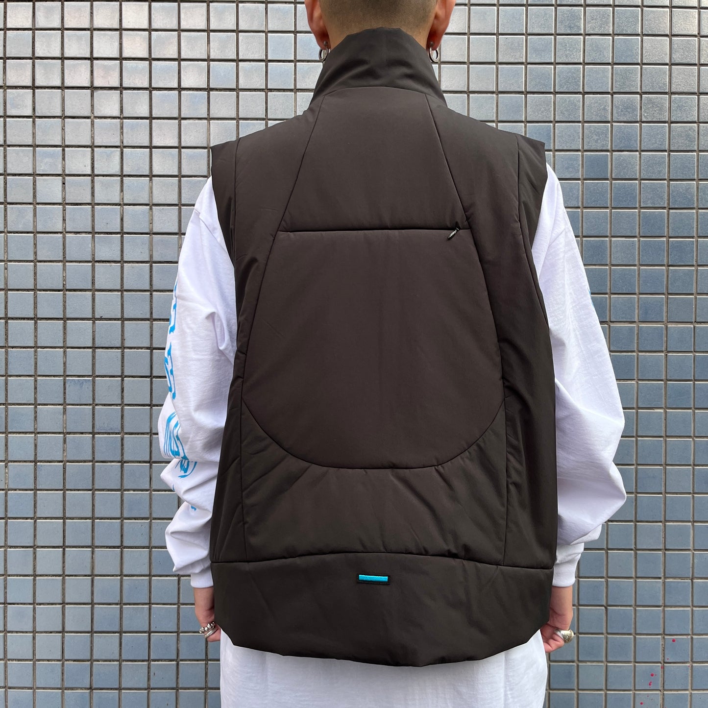 MUZE TURQUOISE LABEL -【PADDED CURVE VEST(BLACK)】ミューズ パデット カーブ ベスト ブラック