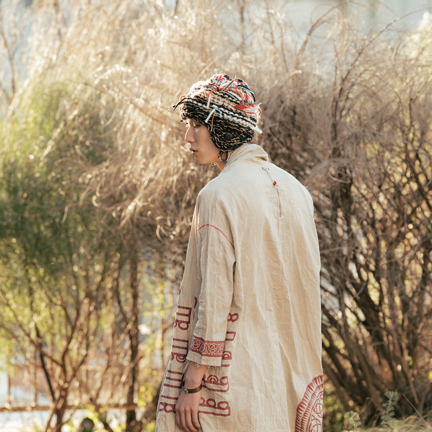 GARA × NOU -【HELMET KNIT CAP(MIX)】ガラ ノウ ニット キャップ ミックス