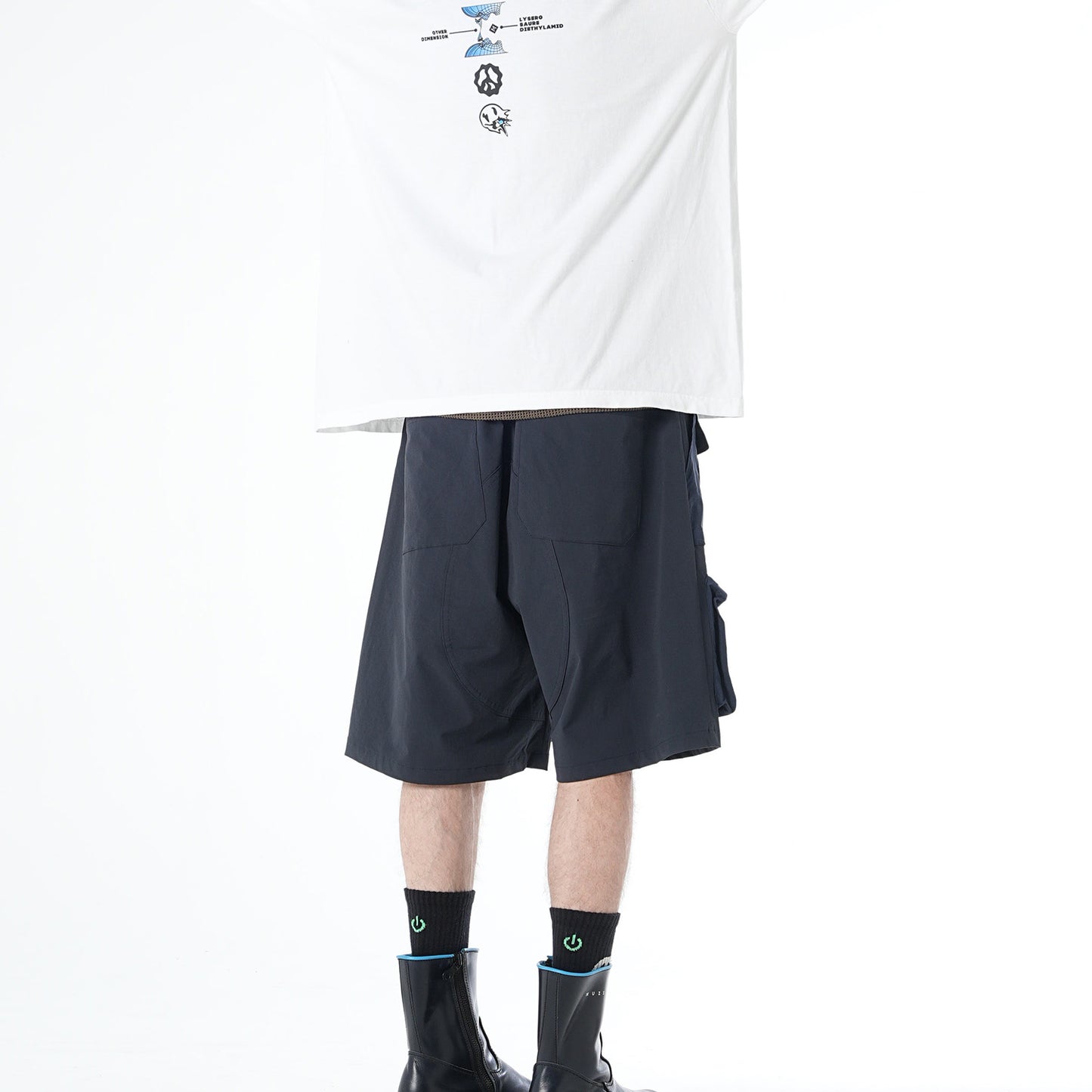 MUZE TURQUOISE LABEL - RIP STOP POCKET SHORTS(NAVY) ミューズ ショーツ ポケット リップストップ ネイビー