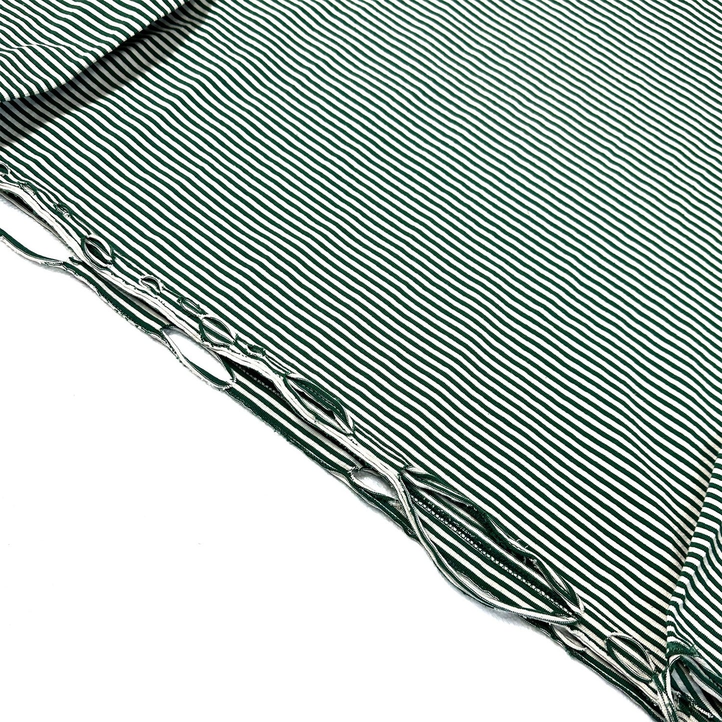 FACCIES 【US COTTON BORDER LS (DAMAGE)(GREEN BD)】ファッチーズ コットン ボーダー ロングスリーブ Tシャツ グリーン