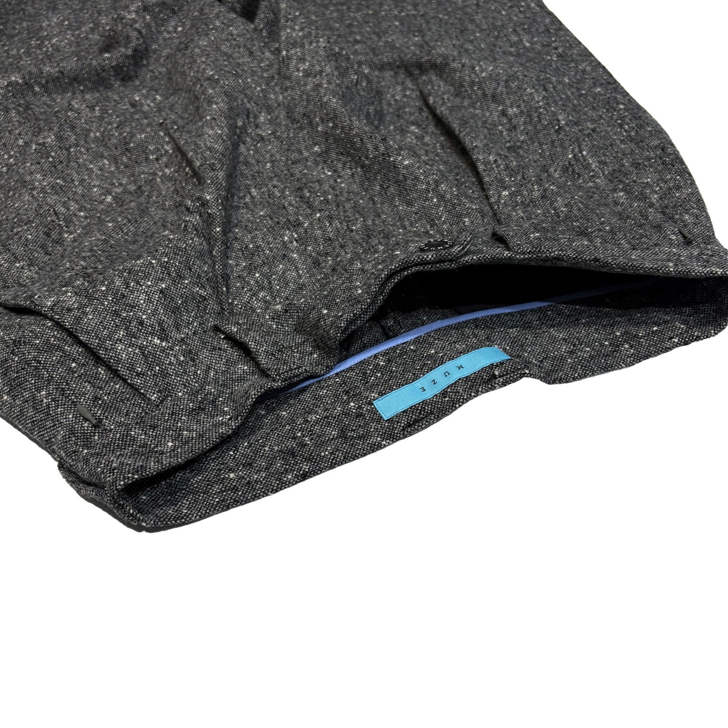 MUZE TURQUOISE LABEL -【OVERSIZED BIG WOOL WIDE TROUSERS(GRAY)】ミューズ オーバーサイズ ビッグ ワイド トラウザー グレー