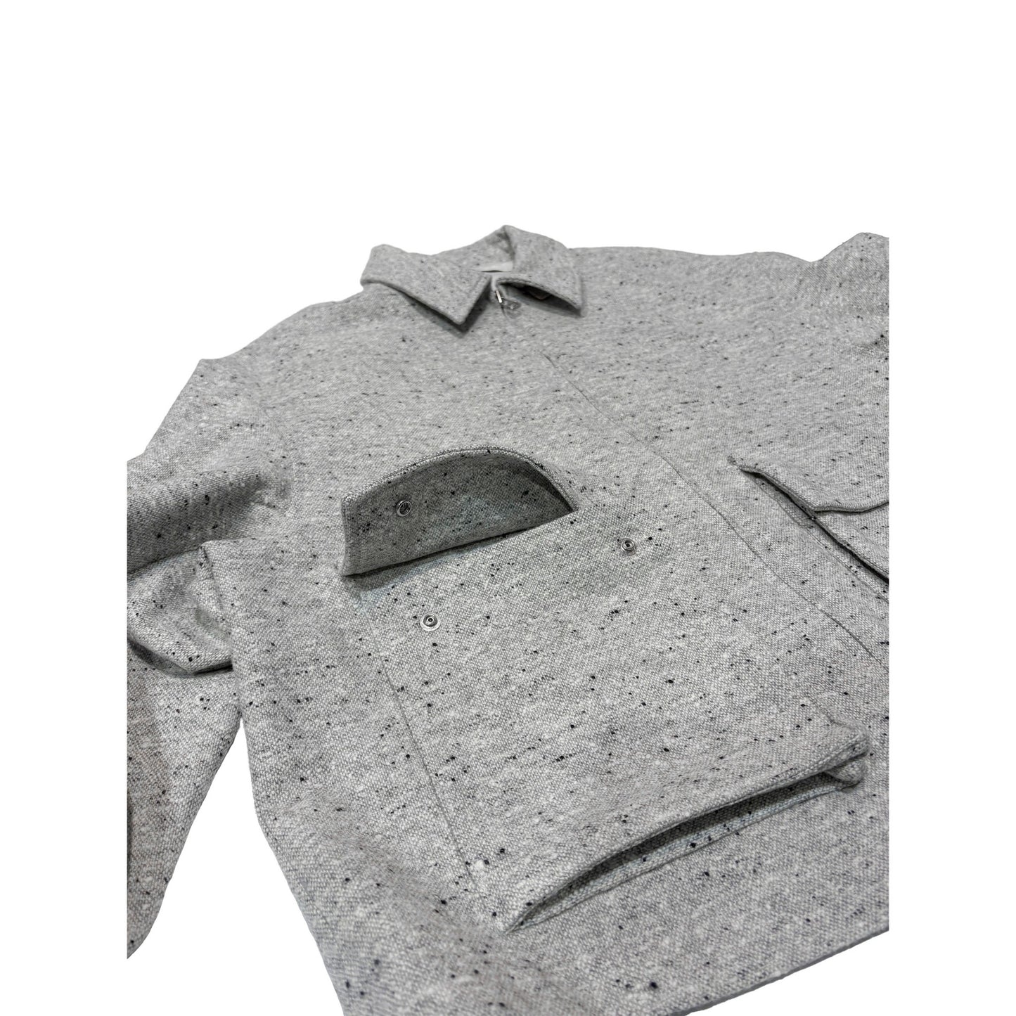 MUZE TURQUOISE LABEL -【OVERSIZED BIG WOOL BLOUSON(WHITE)】ミューズ オーバーサイズ ビッグ ウール ブルゾン ホワイト