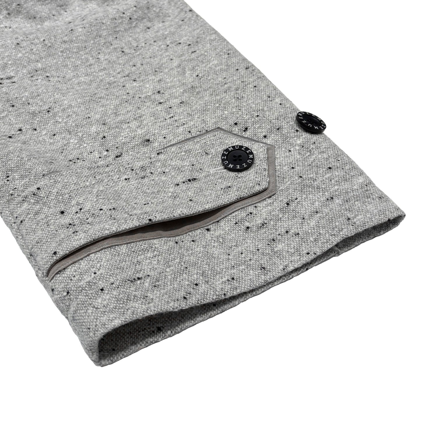 MUZE TURQUOISE LABEL -【OVERSIZED BIG WOOL BLOUSON(WHITE)】ミューズ オーバーサイズ ビッグ ウール ブルゾン ホワイト
