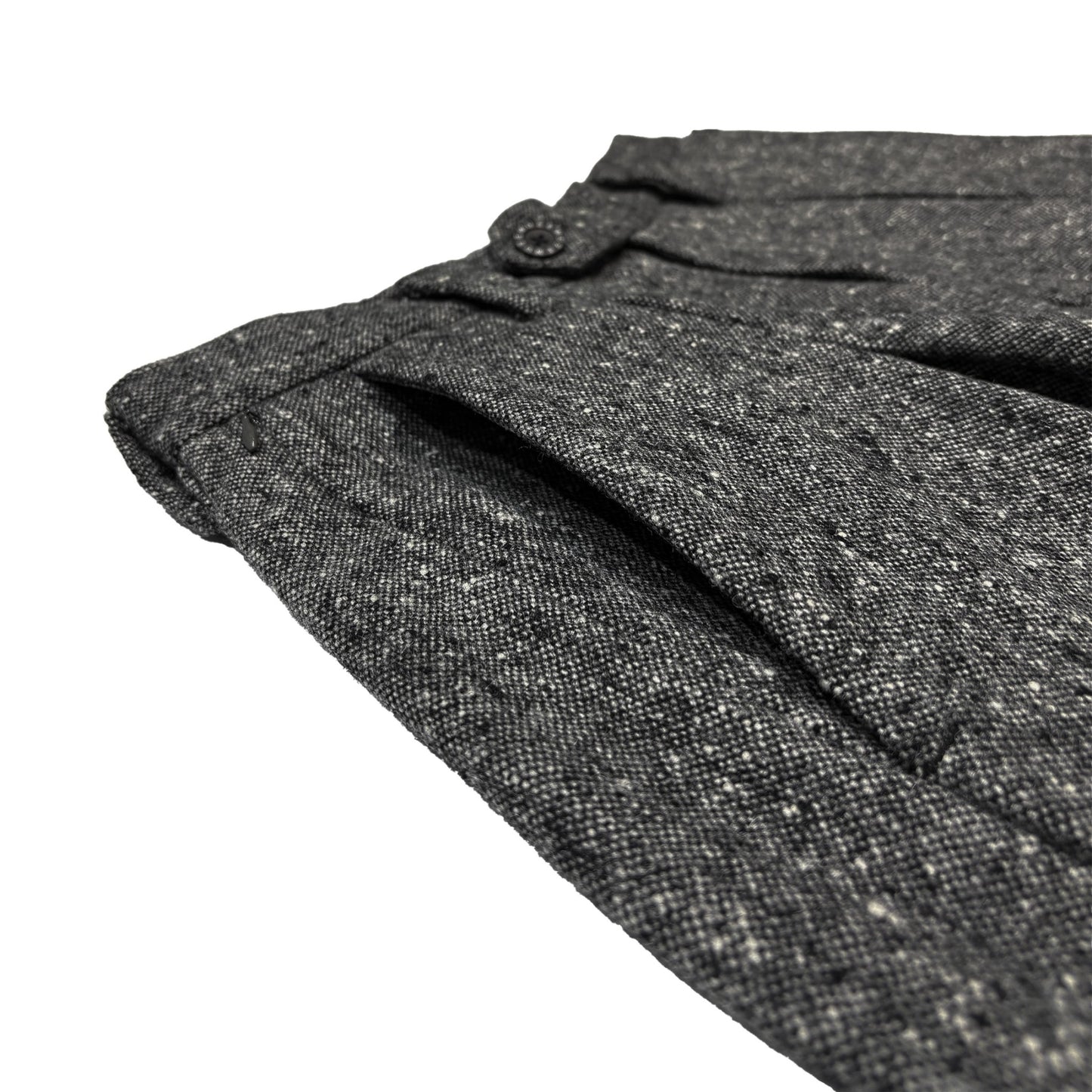 MUZE TURQUOISE LABEL -【OVERSIZED BIG WOOL WIDE TROUSERS(GRAY)】ミューズ オーバーサイズ ビッグ ワイド トラウザー グレー