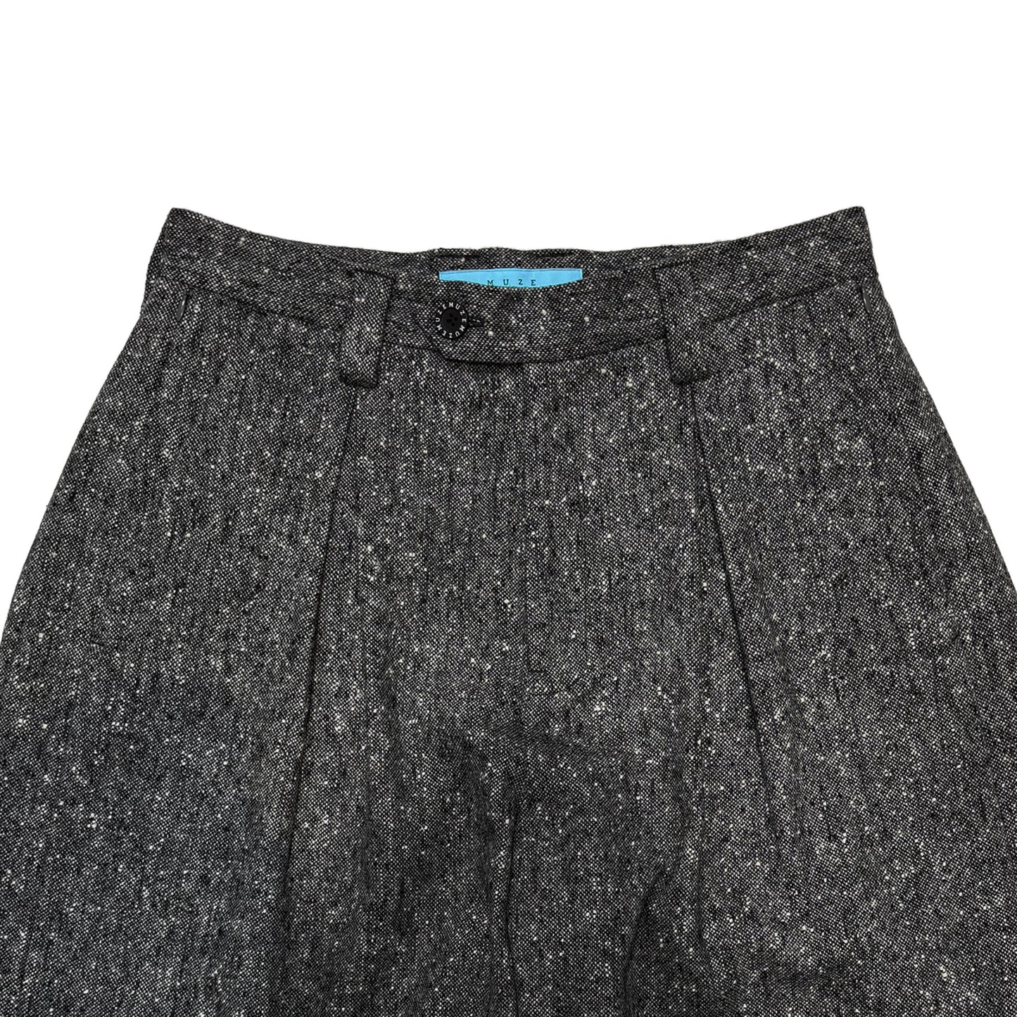 MUZE TURQUOISE LABEL -【OVERSIZED BIG WOOL WIDE TROUSERS(GRAY)】ミューズ オーバーサイズ ビッグ ワイド トラウザー グレー