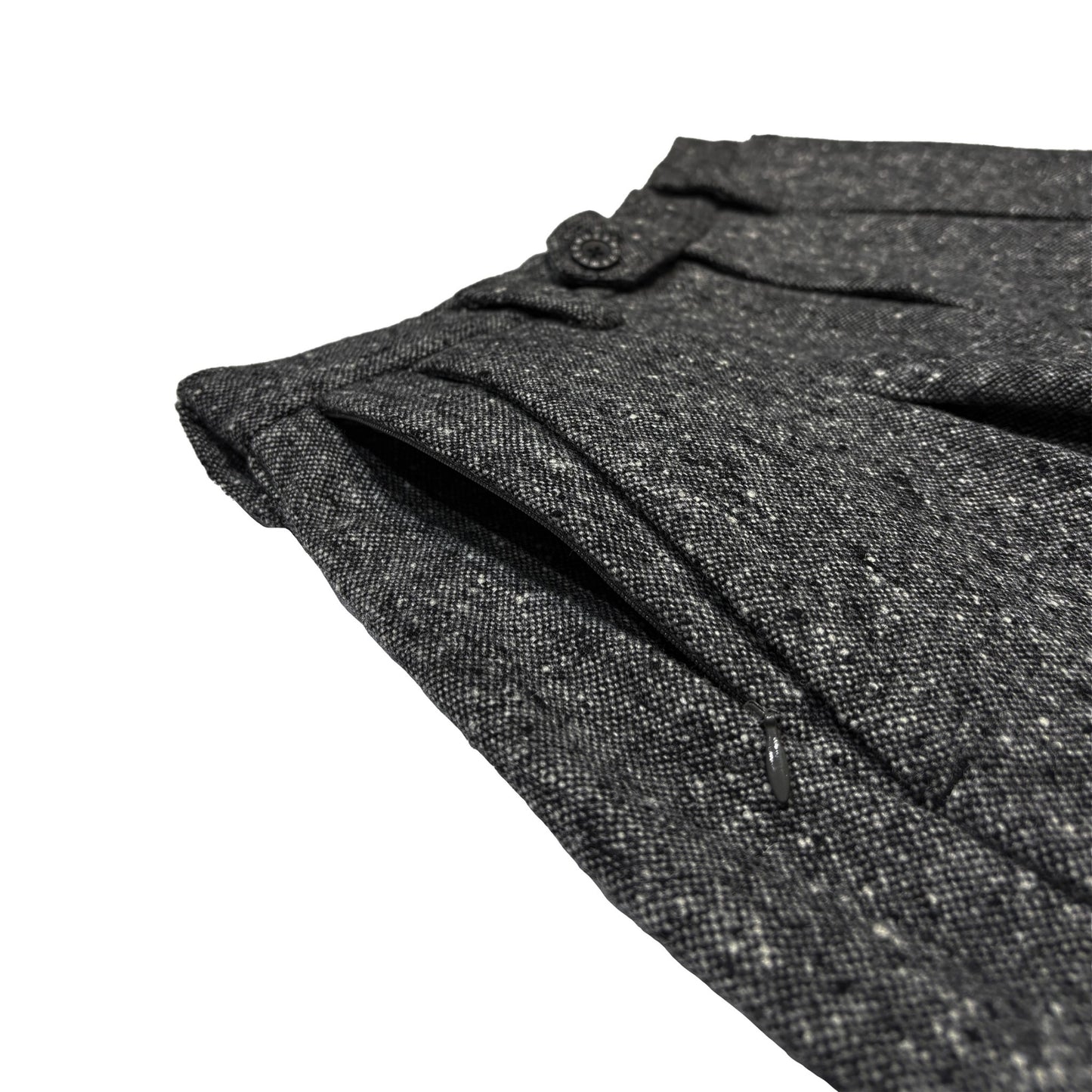 MUZE TURQUOISE LABEL -【OVERSIZED BIG WOOL WIDE TROUSERS(GRAY)】ミューズ オーバーサイズ ビッグ ワイド トラウザー グレー