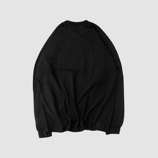 MUZE BLACK LABEL - MUZE PEACE EMBROIDERY LONG T-SHIRT(BLACK)ミューズ ピース 刺繍 ロングTシャツ ブラック