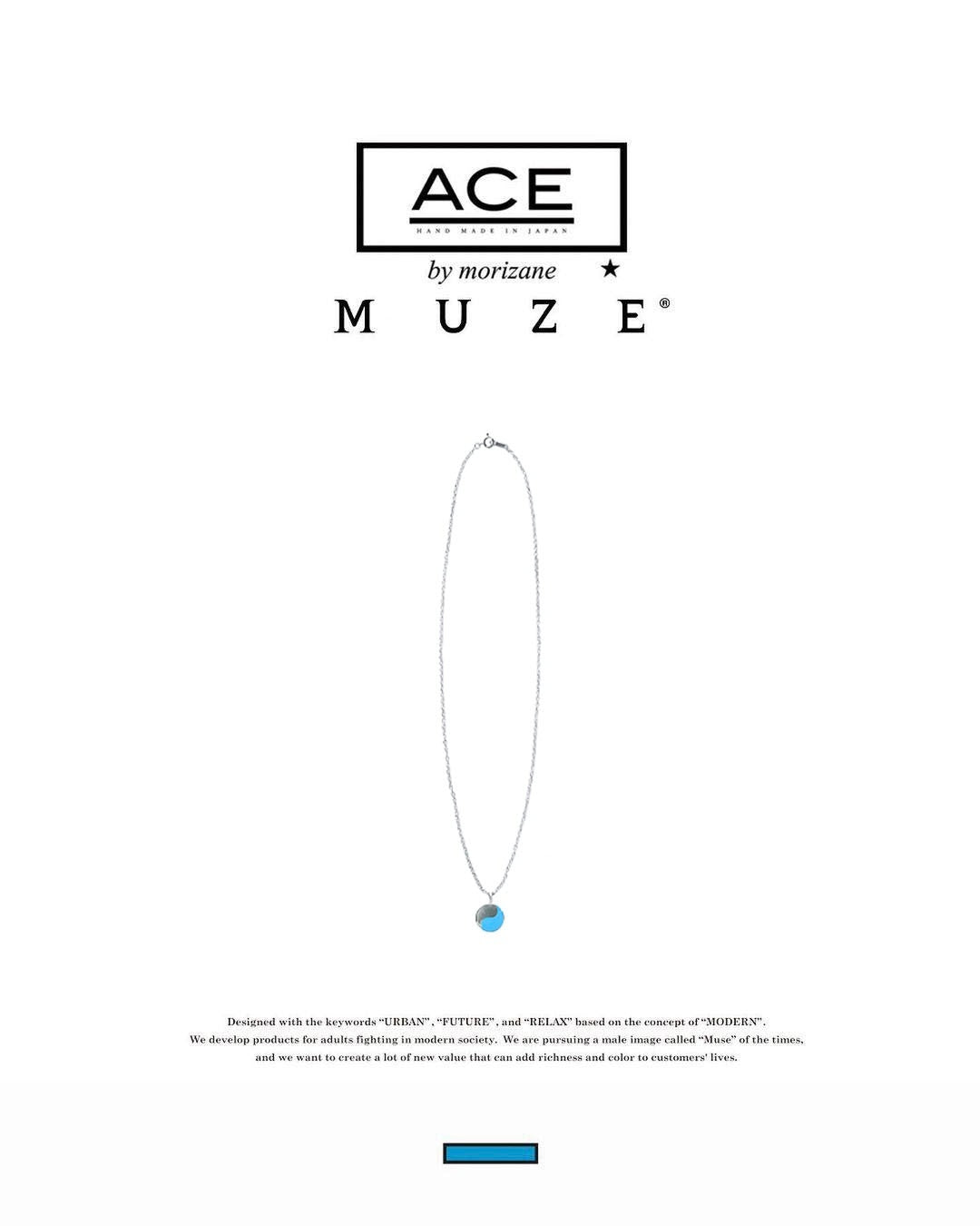 MUZE TURQUOISE LABEL - ×ACE by morizane yin yang necklace ミューズ エースバイモリザネ インヤンネックレス シルバー ターコイズ