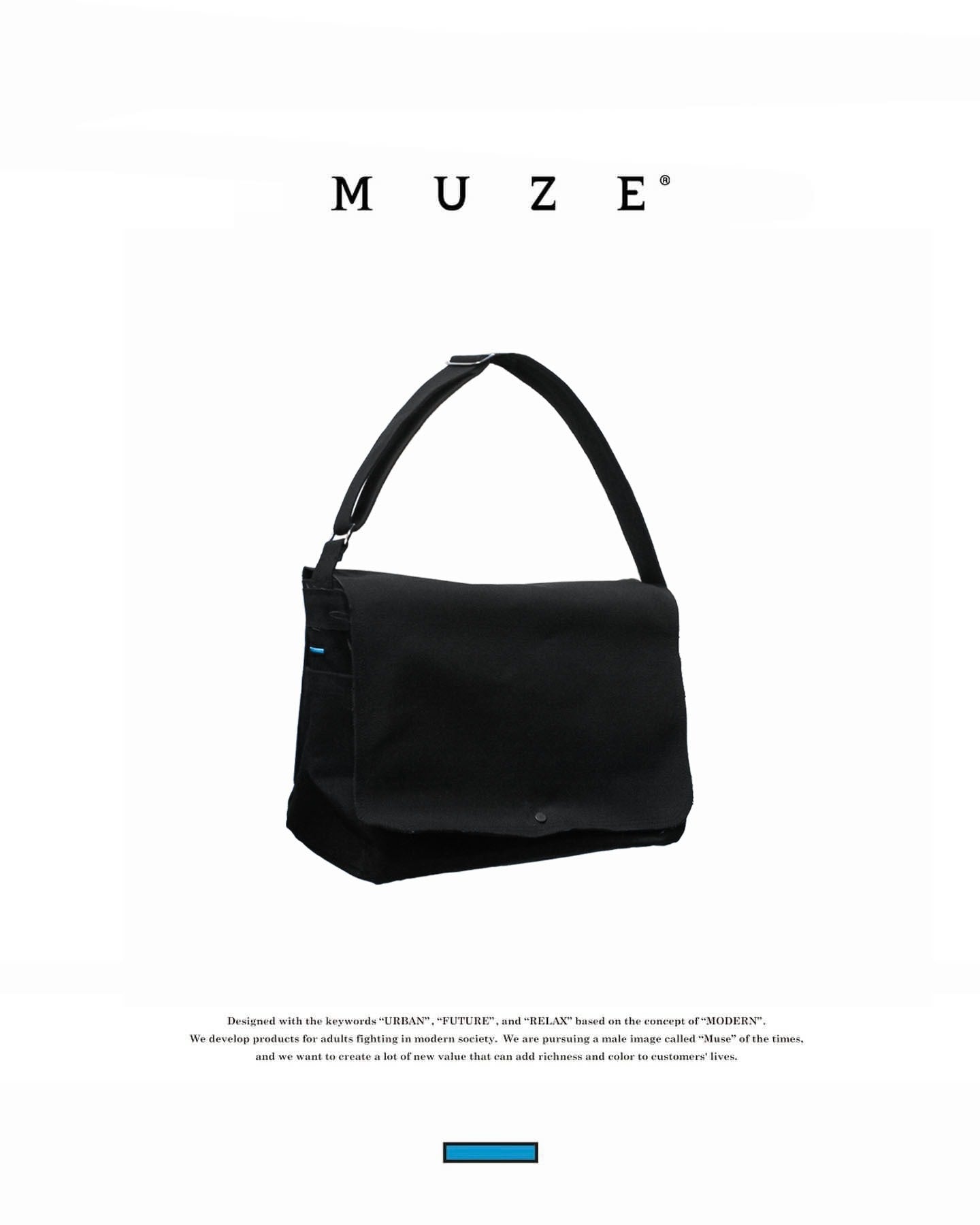 MUZE TURQUOISE LABEL - MUZE MESSENGER BAG ミューズ メッセンジャーバッグ