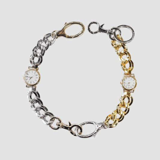 HIDAKA - VINTAGE WATCH CHAIN(MIX) ヒダカ ヴィンテージ ウォッチ チェーン シルバー ゴールド