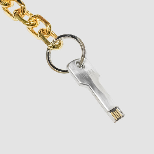 HIDAKA - USB KEY CHAIN(GOLD) ヒダカ キーチェーン ゴールド