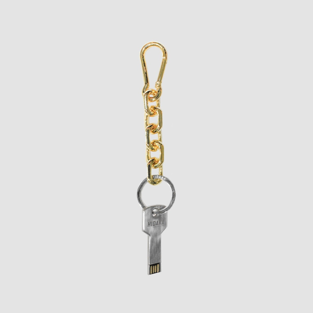 HIDAKA - USB KEY CHAIN(GOLD) ヒダカ キーチェーン ゴールド