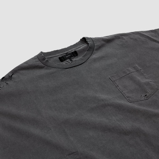 MINUS - Damaged With Picket(Black)マイナス ノースリーブ Tシャツ ブラック