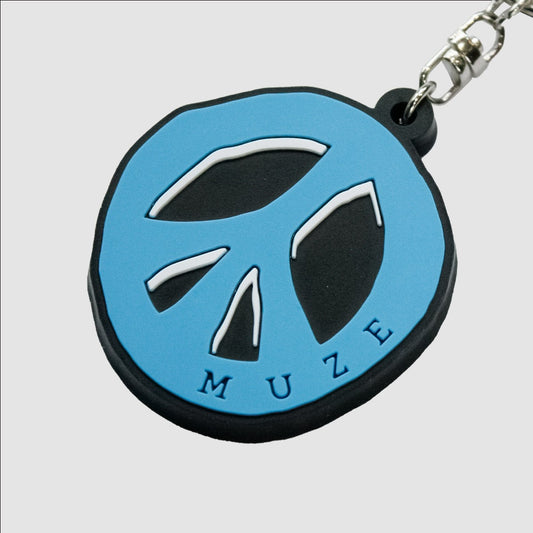 【MUZE GALLERY STORE LIMITED】MUZE -【MUZE PEACE RUBBER STRAP(TURQUOISE)】ミューズ 店頭限定 ラバー ストラップ ピース ターコイズ