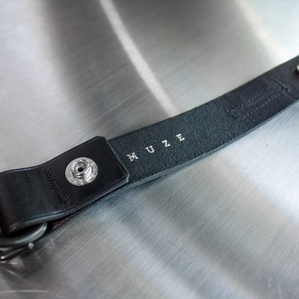 MUZE TURQUOISE LABEL - LEATHER KEYHOLDER(BLACK) ミューズ レザーキーホルダー ブラック