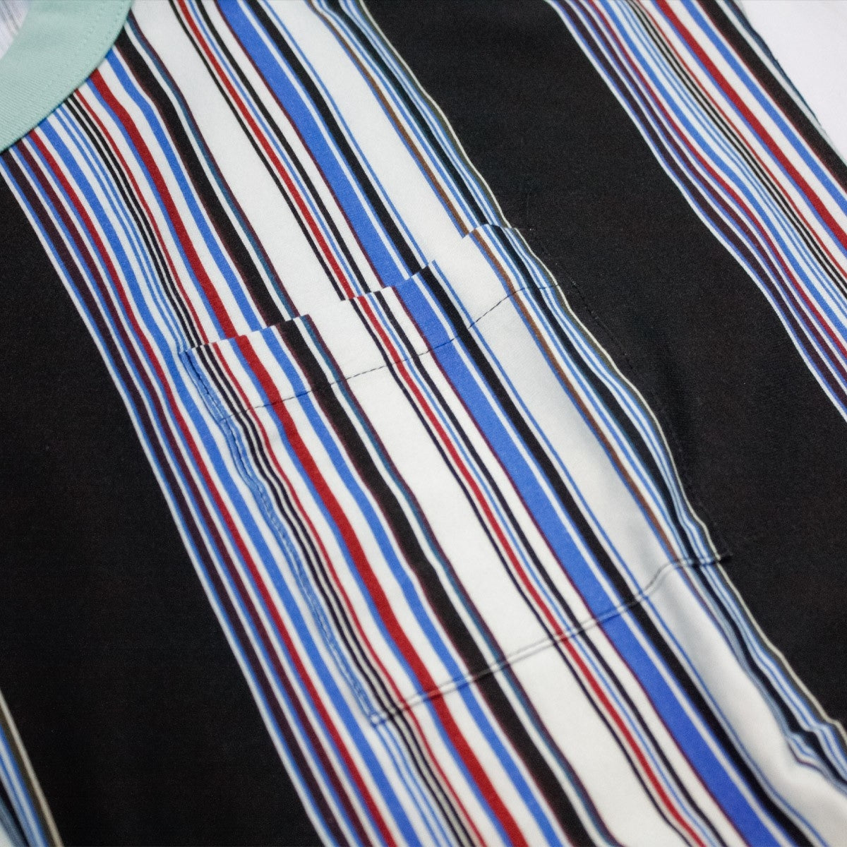 MUZE TURQUOISE LABEL - MULTI STRIPE SLEEVELESS C/T(EMERALD×BROWN) ミューズ ストライプ ノースリーブ エメラルド ブラウン