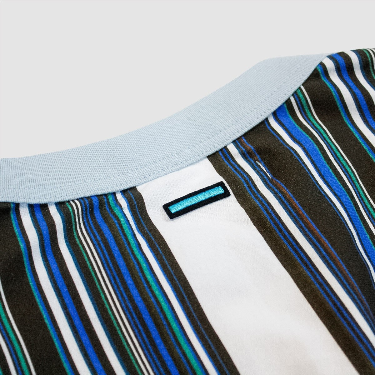 MUZE TURQUOISE LABEL - MULTI STRIPE SLEEVELESS C/T(LIGHT BLUE×WHITE)ミューズ ストライプ ノースリーブ ライトブルー ホワイト