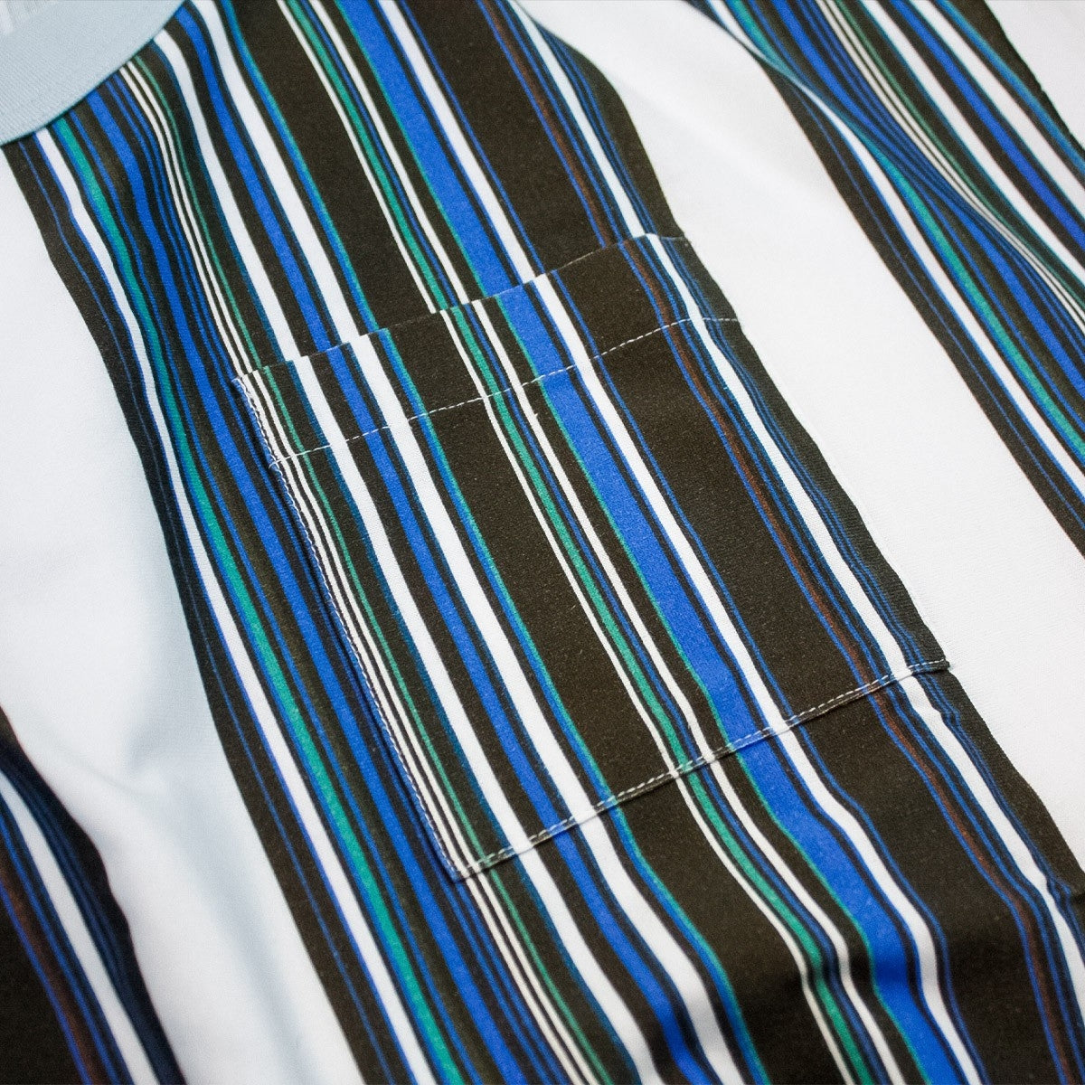 MUZE TURQUOISE LABEL - MULTI STRIPE SLEEVELESS C/T(LIGHT BLUE×WHITE)ミューズ ストライプ ノースリーブ ライトブルー ホワイト