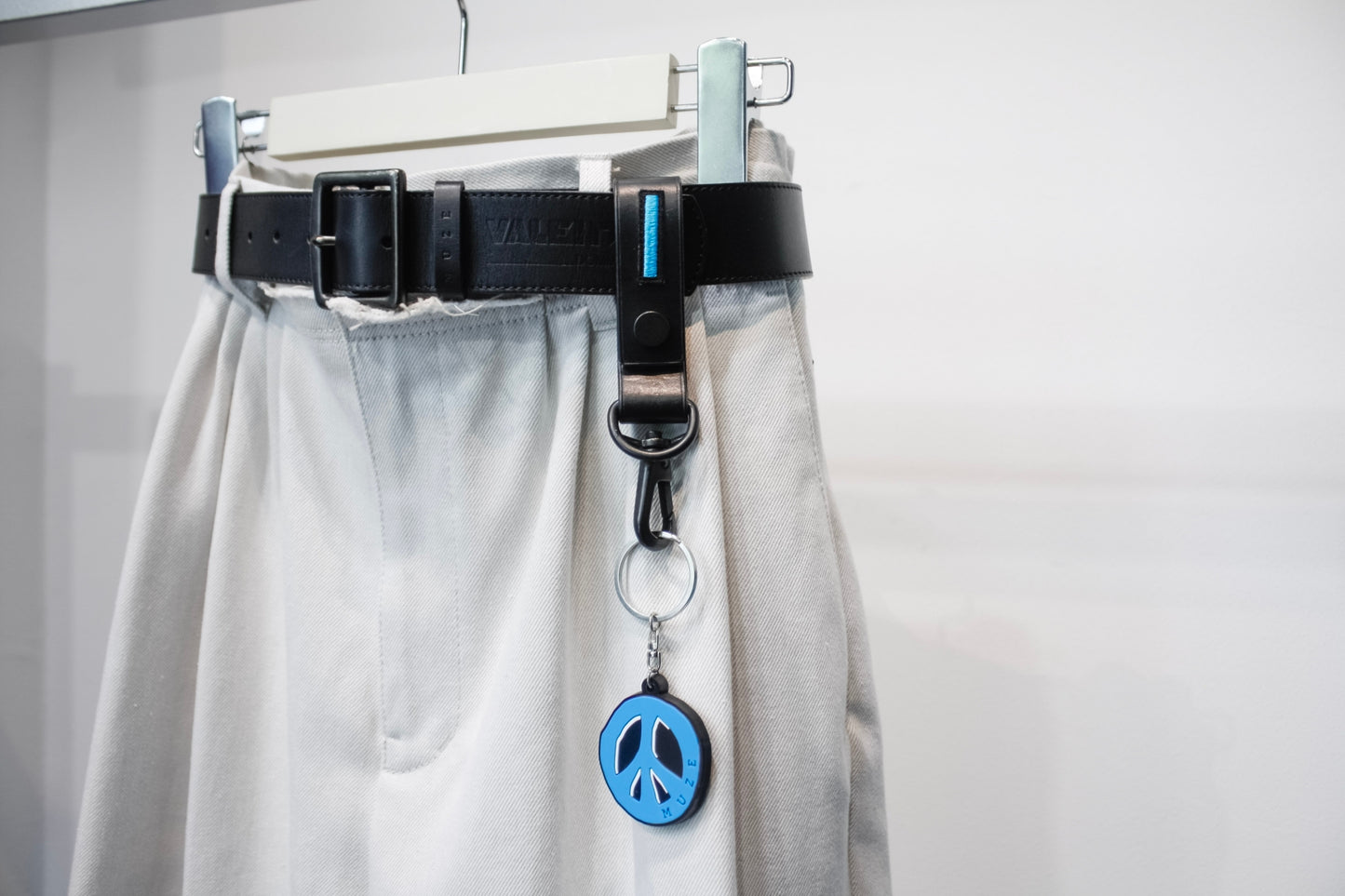 MUZE TURQUOISE LABEL - LEATHER KEYHOLDER(BLACK) ミューズ レザーキーホルダー ブラック