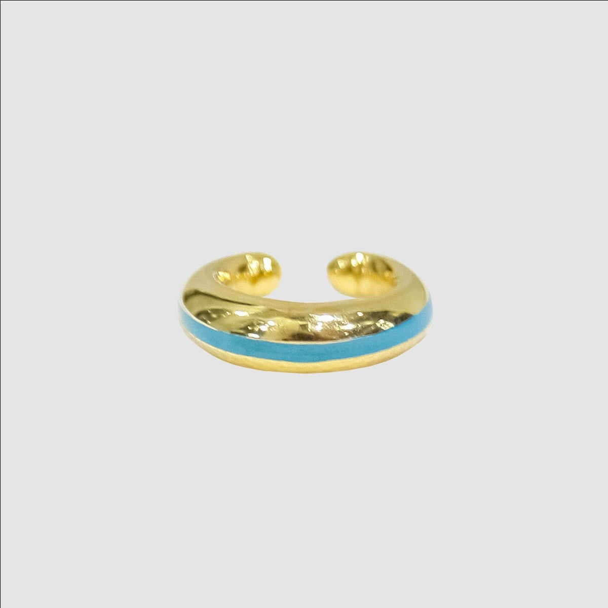 MUZE TURQUOISE LABEL ×ACE by morizane - bourgeon earcuff (GOLD×TURQUOISE)ミューズ エースバイモリザネ イヤーカフ ゴールド ターコイズ