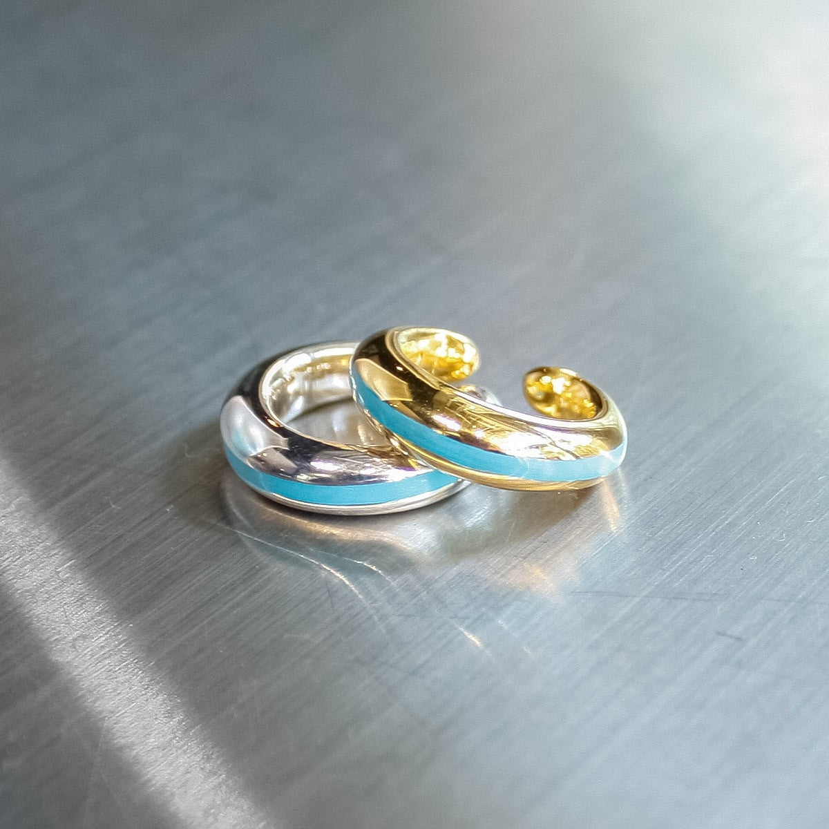 MUZE TURQUOISE LABEL ×ACE by morizane - bourgeon earcuff (SILVER×TURQUOISE)ミューズ エースバイモリザネ イヤーカフ シルバー ターコイズ