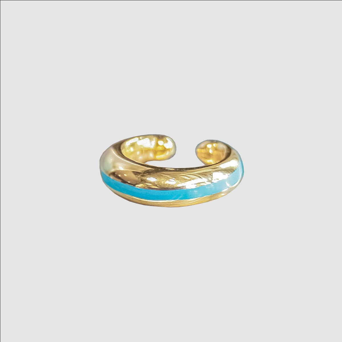 MUZE TURQUOISE LABEL ×ACE by morizane - bourgeon earcuff (GOLD×TURQUOISE)ミューズ エースバイモリザネ イヤーカフ ゴールド ターコイズ