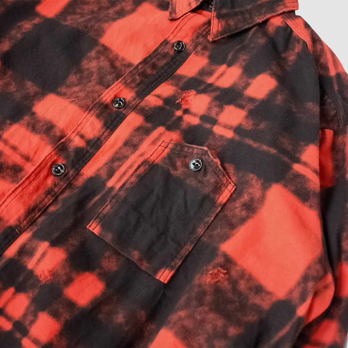 MINUS - Mountain With Chin Strap (SHADOW BUFFALO)(RED) マイナス 長袖 シャツ チェック レッド