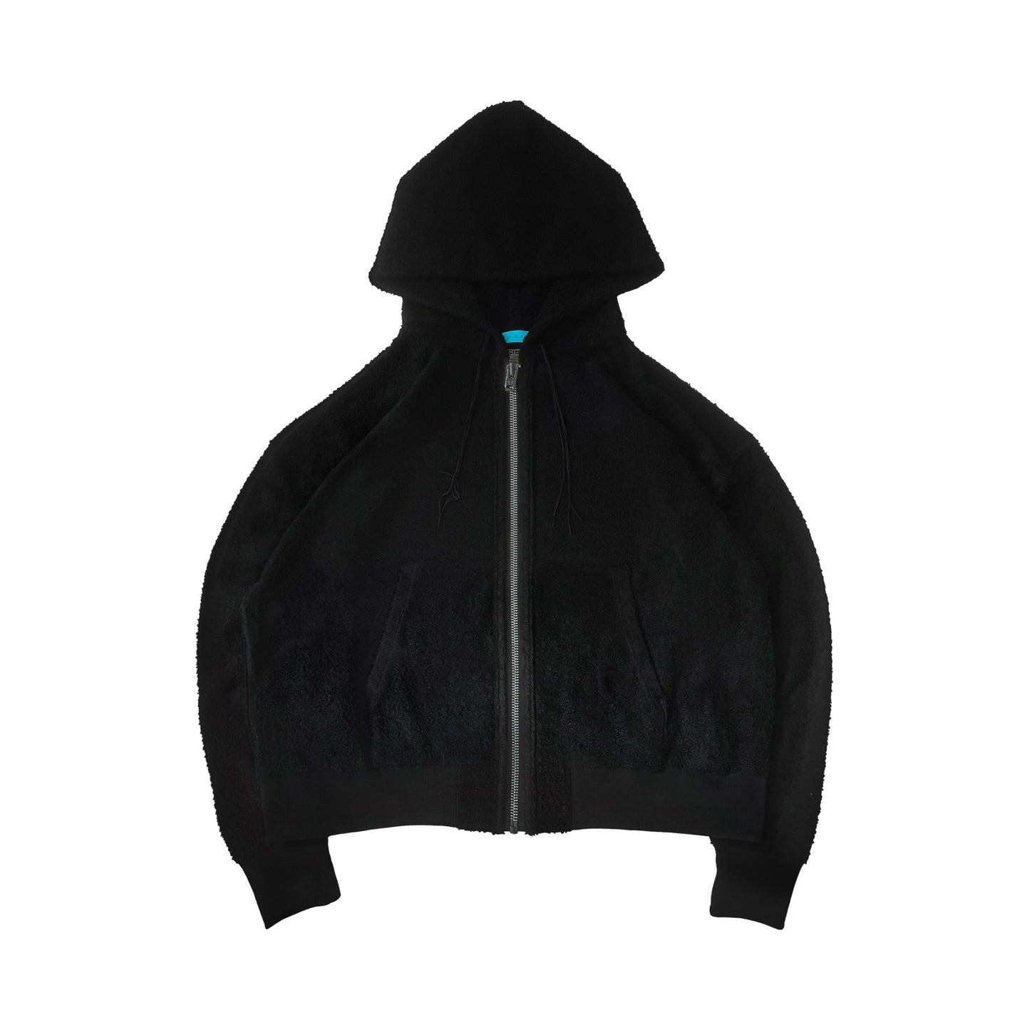 MUZE TURQUOISE LBEL × FACCIES -【LOOPWHEELER SWEAT ZIPUP HOODIE(BLACK)】ミューズ ファッチーズ ジップ パーカー ループウィラー ブラック
