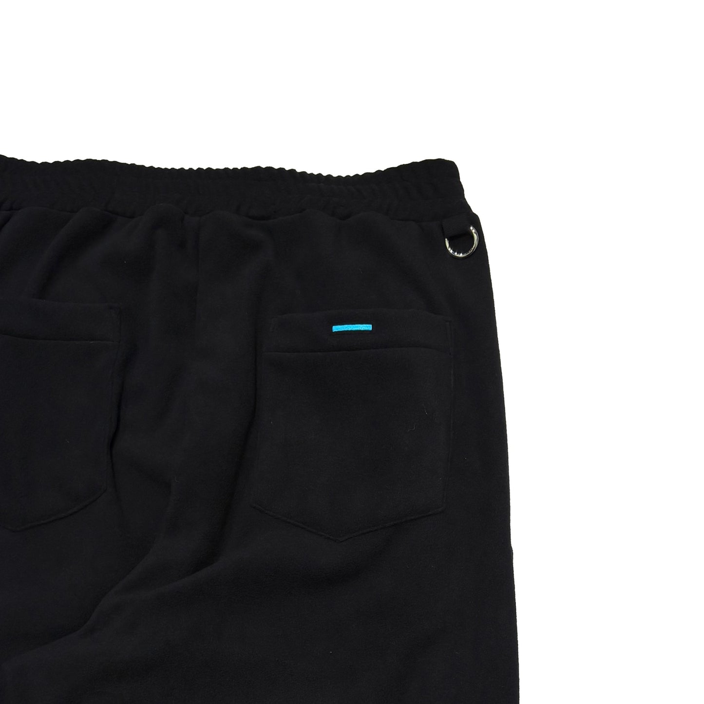 MUZE TURQUOISE LBEL -【FLEECE CURVE CARGO PANTS(BLACK)】ミューズ フリース カーブ カーゴパンツ ブラック