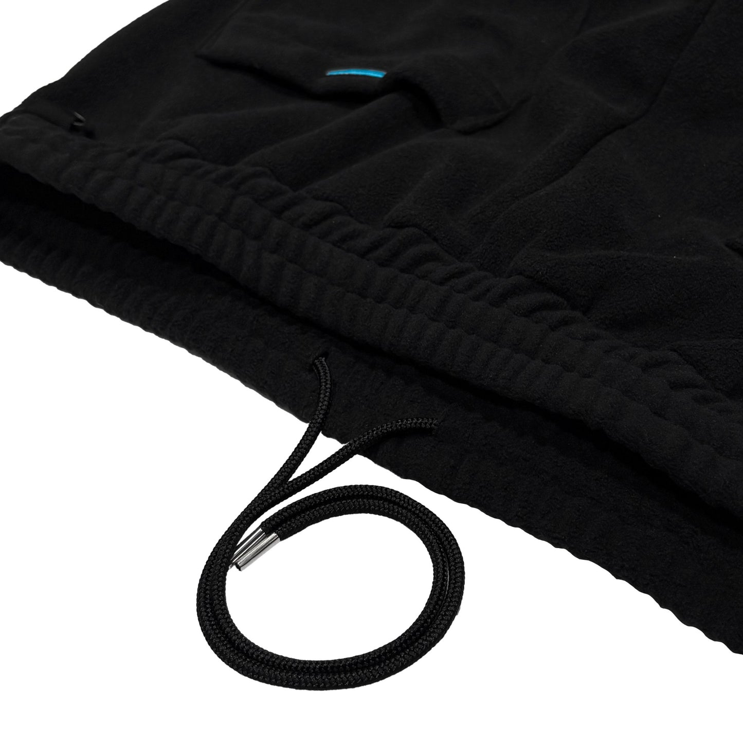 MUZE TURQUOISE LBEL -【FLEECE CURVE CARGO PANTS(BLACK)】ミューズ フリース カーブ カーゴパンツ ブラック