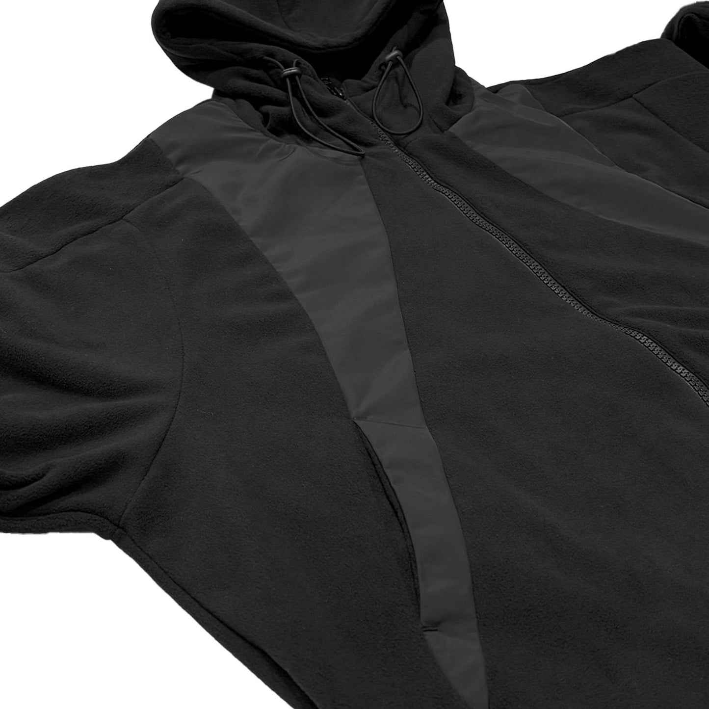 MUZE TURQUOISE LABEL -【HOODED FLEECE BLOUSON(BLACK)】ミューズ フード フリース ブルゾン ブラック