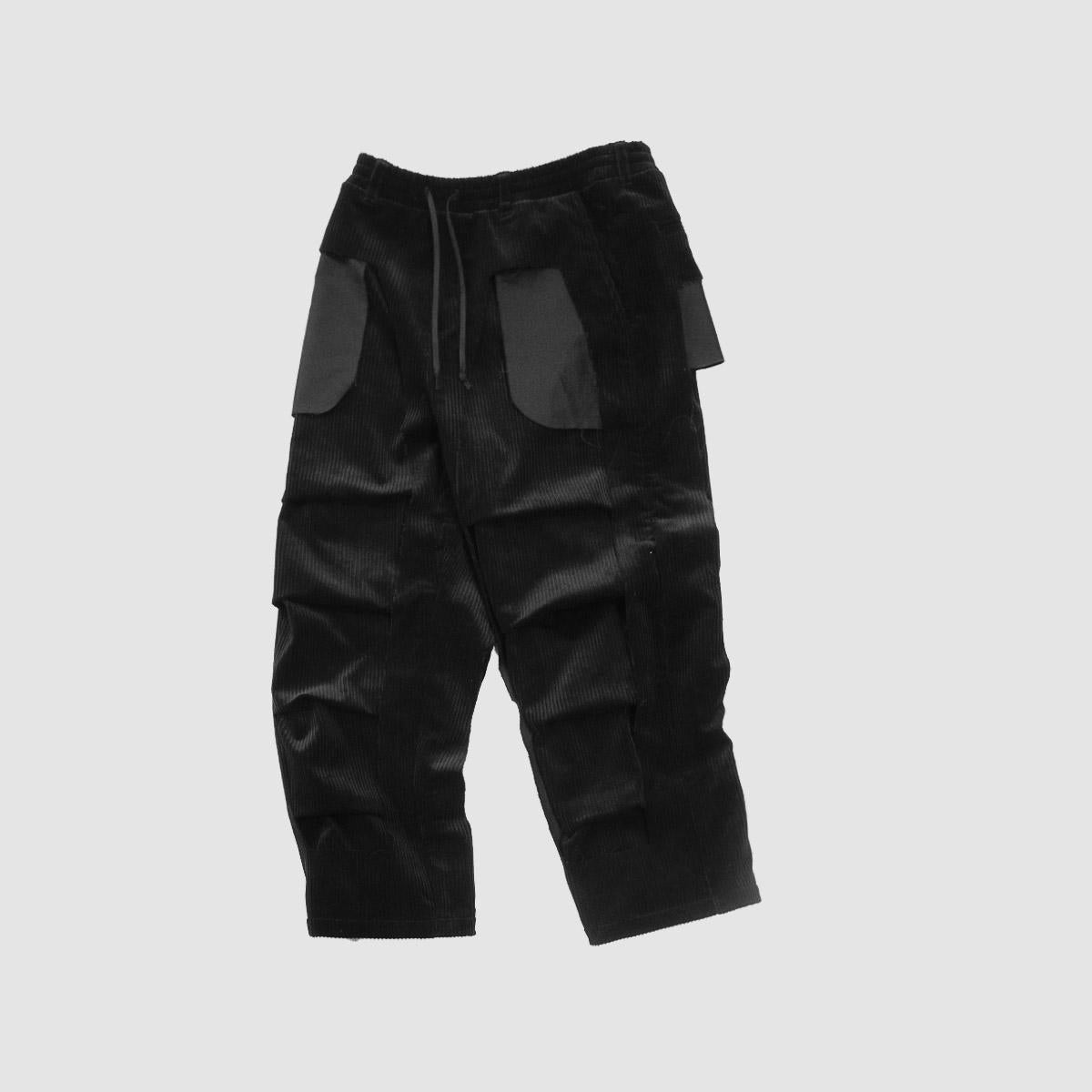 MUZE TURQUOISE LABEL - CORDUROY 3D TROUSERS(BLACK) ミューズ コーデュロイ トラウザー ブラック