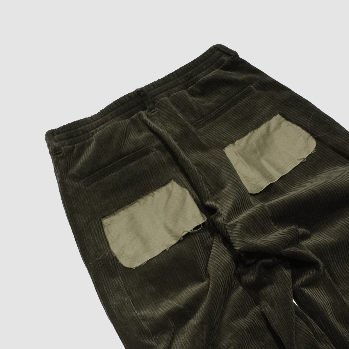 MUZE TURQUOISE LABEL - CORDUROY 3D TROUSERS(KHAKI) ミューズ コーデュロイ トラウザー カーキ