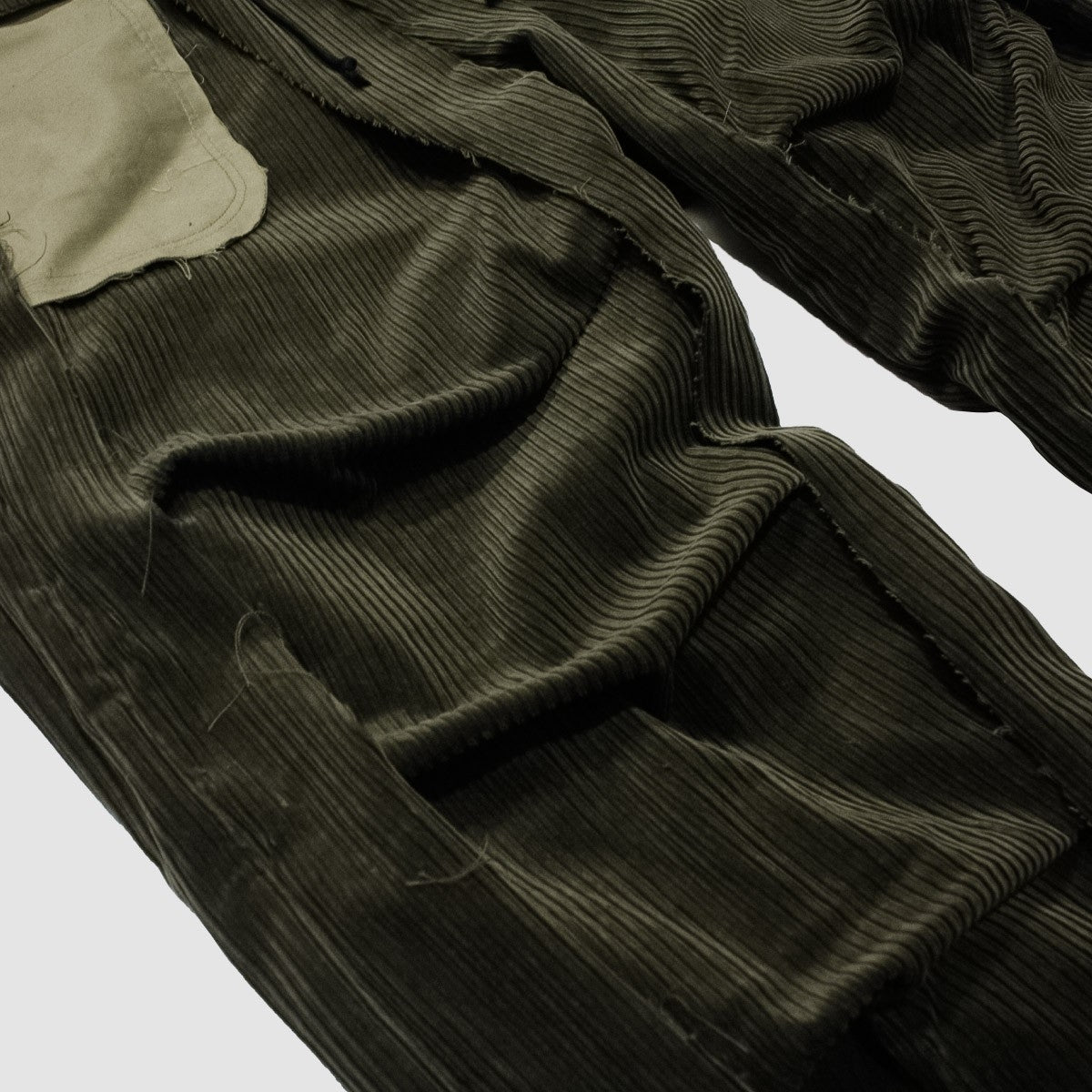 MUZE TURQUOISE LABEL - CORDUROY 3D TROUSERS(KHAKI) ミューズ コーデュロイ トラウザー カーキ