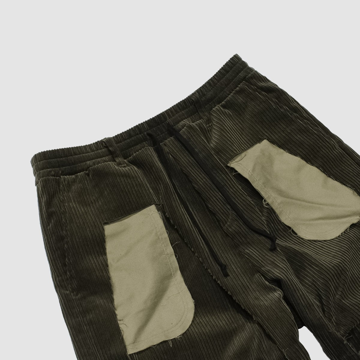 MUZE TURQUOISE LABEL - CORDUROY 3D TROUSERS(KHAKI) ミューズ コーデュロイ トラウザー カーキ