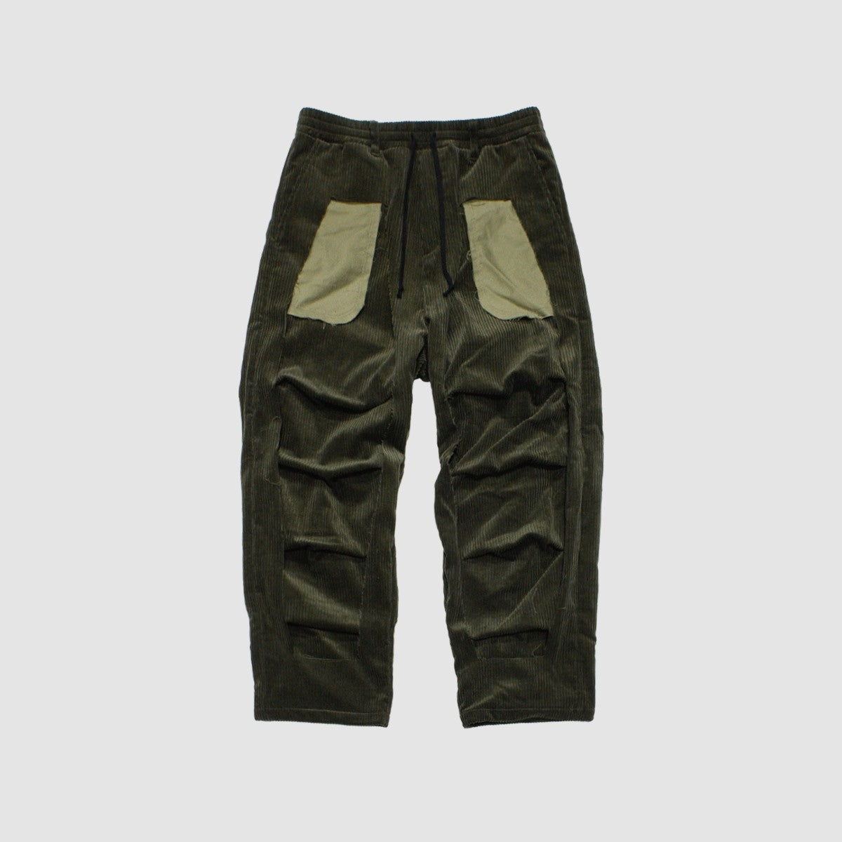MUZE TURQUOISE LABEL - CORDUROY 3D TROUSERS(KHAKI) ミューズ コーデュロイ トラウザー カーキ