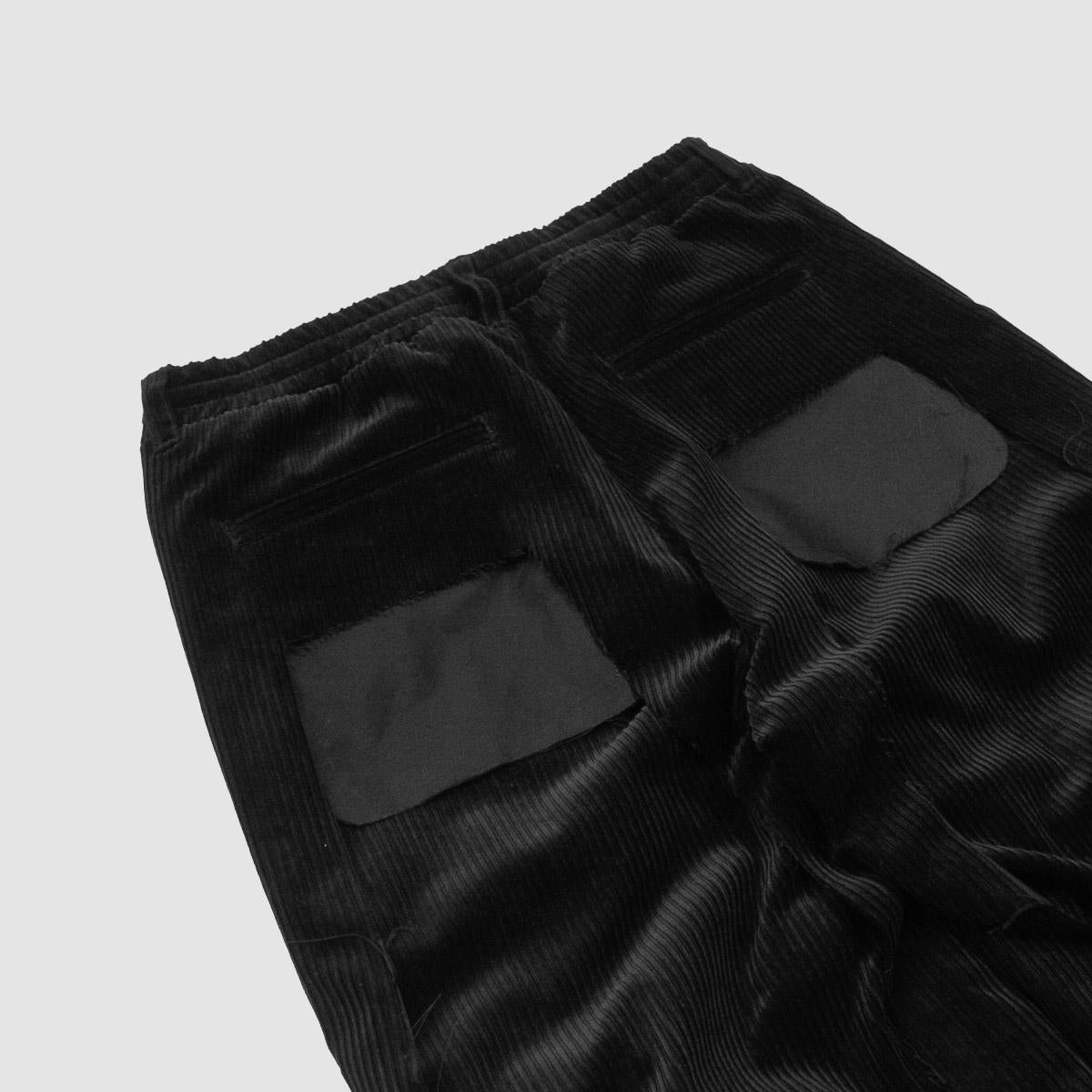 MUZE TURQUOISE LABEL - CORDUROY 3D TROUSERS(BLACK) ミューズ コーデュロイ トラウザー ブラック