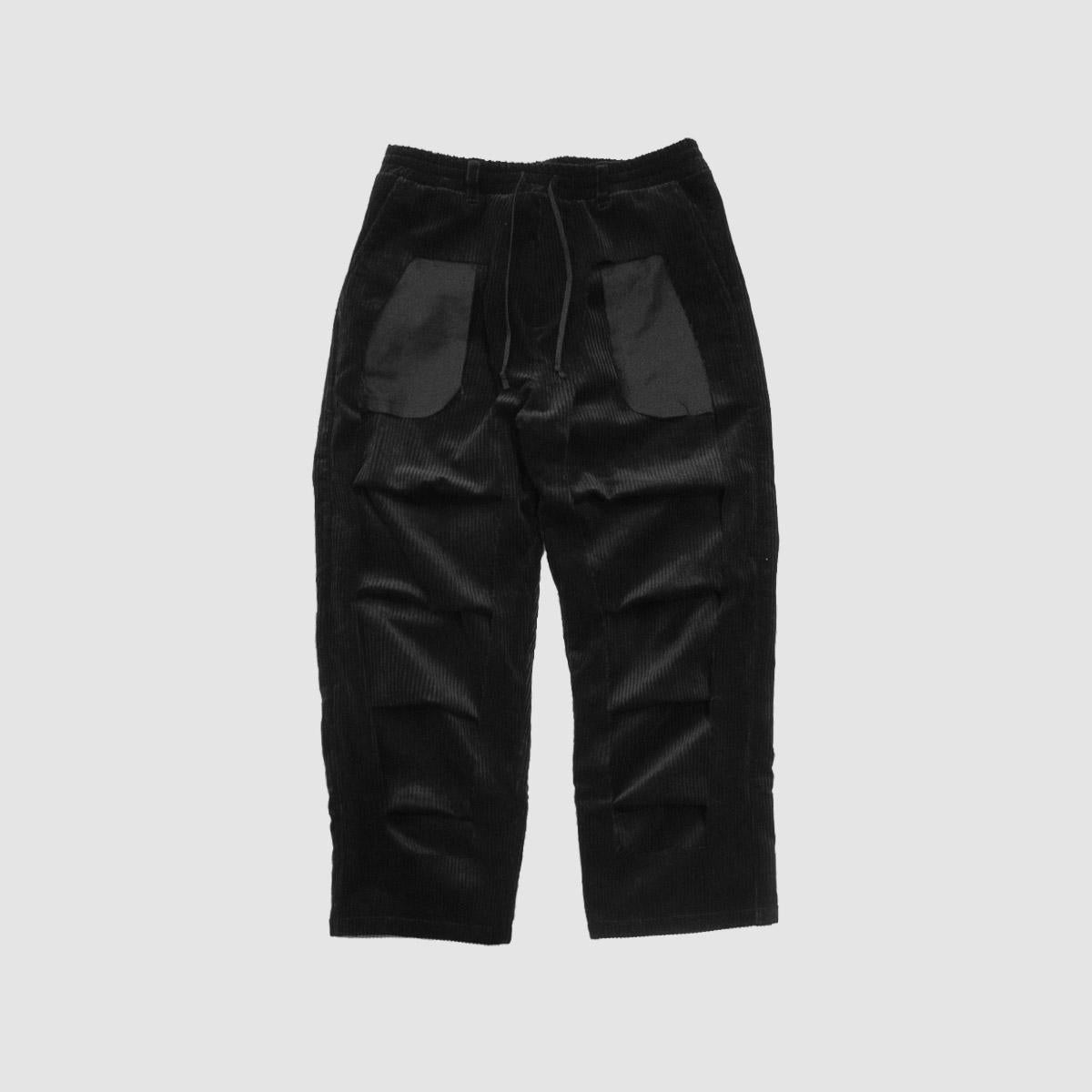 MUZE TURQUOISE LABEL - CORDUROY 3D TROUSERS(BLACK) ミューズ コーデュロイ トラウザー ブラック