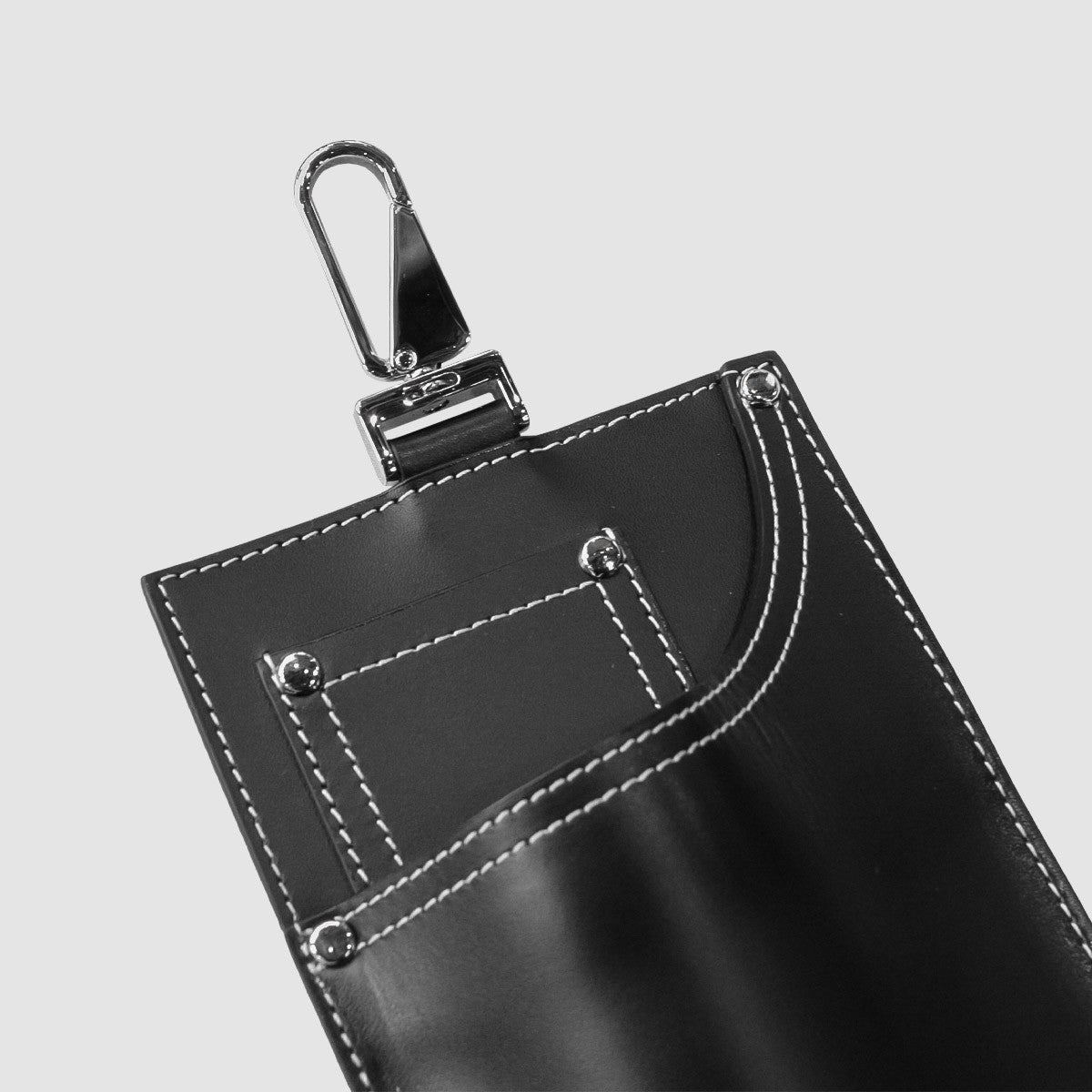 HIDAKA - LEATHER JEANS POCKET(BLACK) ヒダカ レザー ポケット ポーチ ジーンズ ブラック