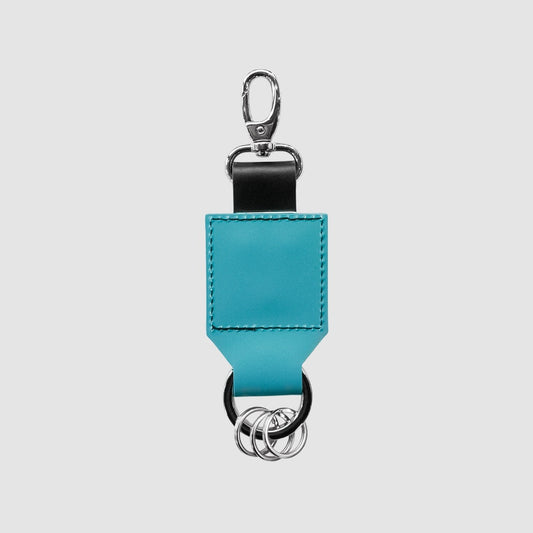 MUZE TURQUOISE LABEL - ×HIDAKA SLIDE LOCK KEY RING(TURQUOISE×BLACK)ミューズ ヒダカ スライド ロック キーリング ターコイズ ブラック