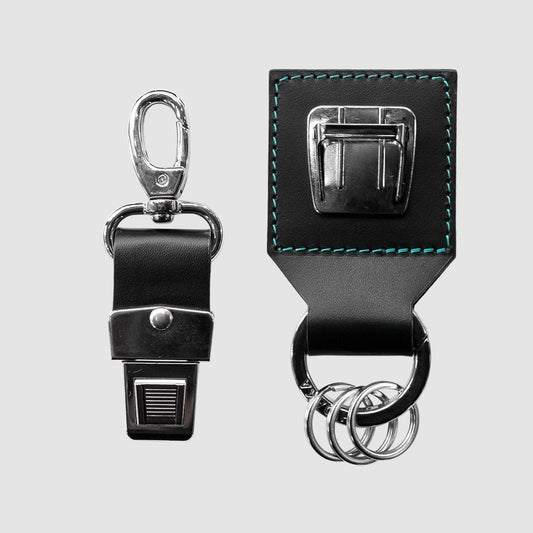 MUZE TURQUOISE LABEL - ×HIDAKA SLIDE LOCK KEY RING(BLACK)ミューズ ヒダカ スライド ロック キーリング ブラック