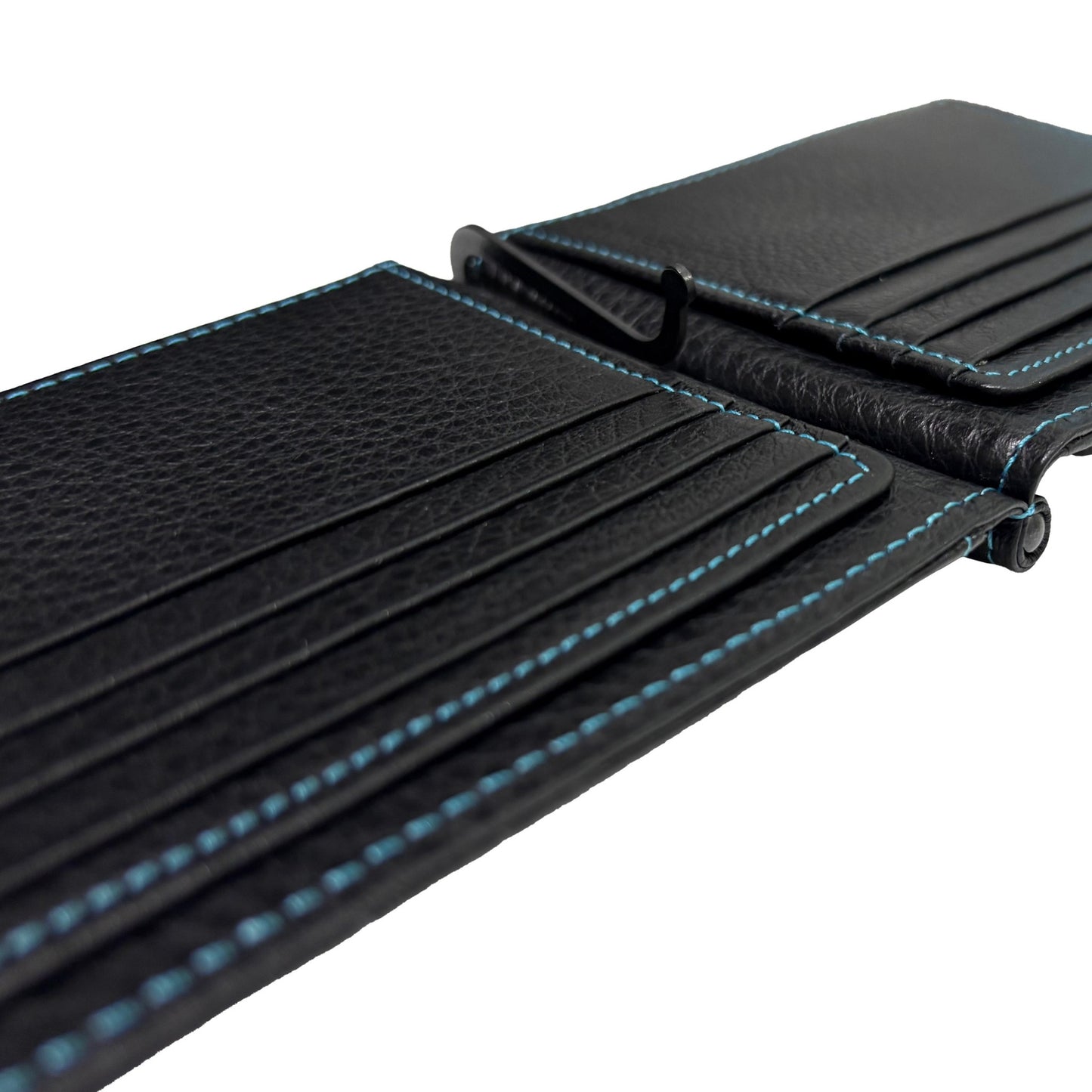 MUZE -【LEATHER MONEY CLIP WALLET(BLACK)】ミューズ レザー マネー クリップ 財布 ブラック