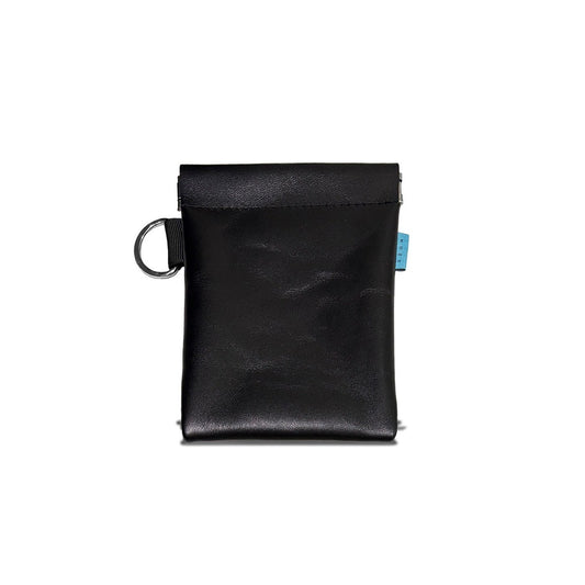 【RESTOCK】MUZE -【LEATHER SPRING POUCH(BLACK)】ミューズ レザー ポーチ ブラック